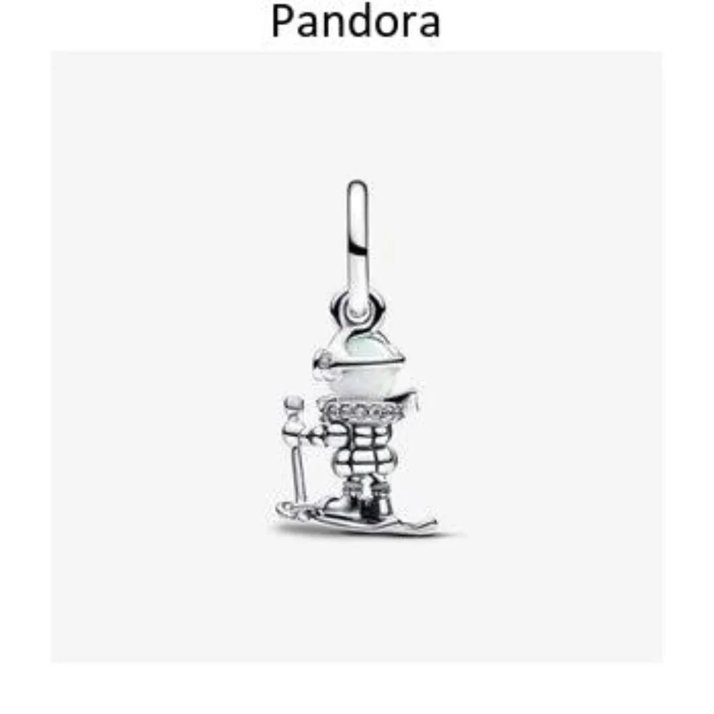 Authentic Skier Dangle Pandora Charm